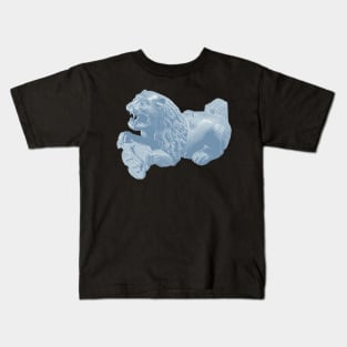 Midieval lion pattern from 14th century models in diagonal line form Kids T-Shirt